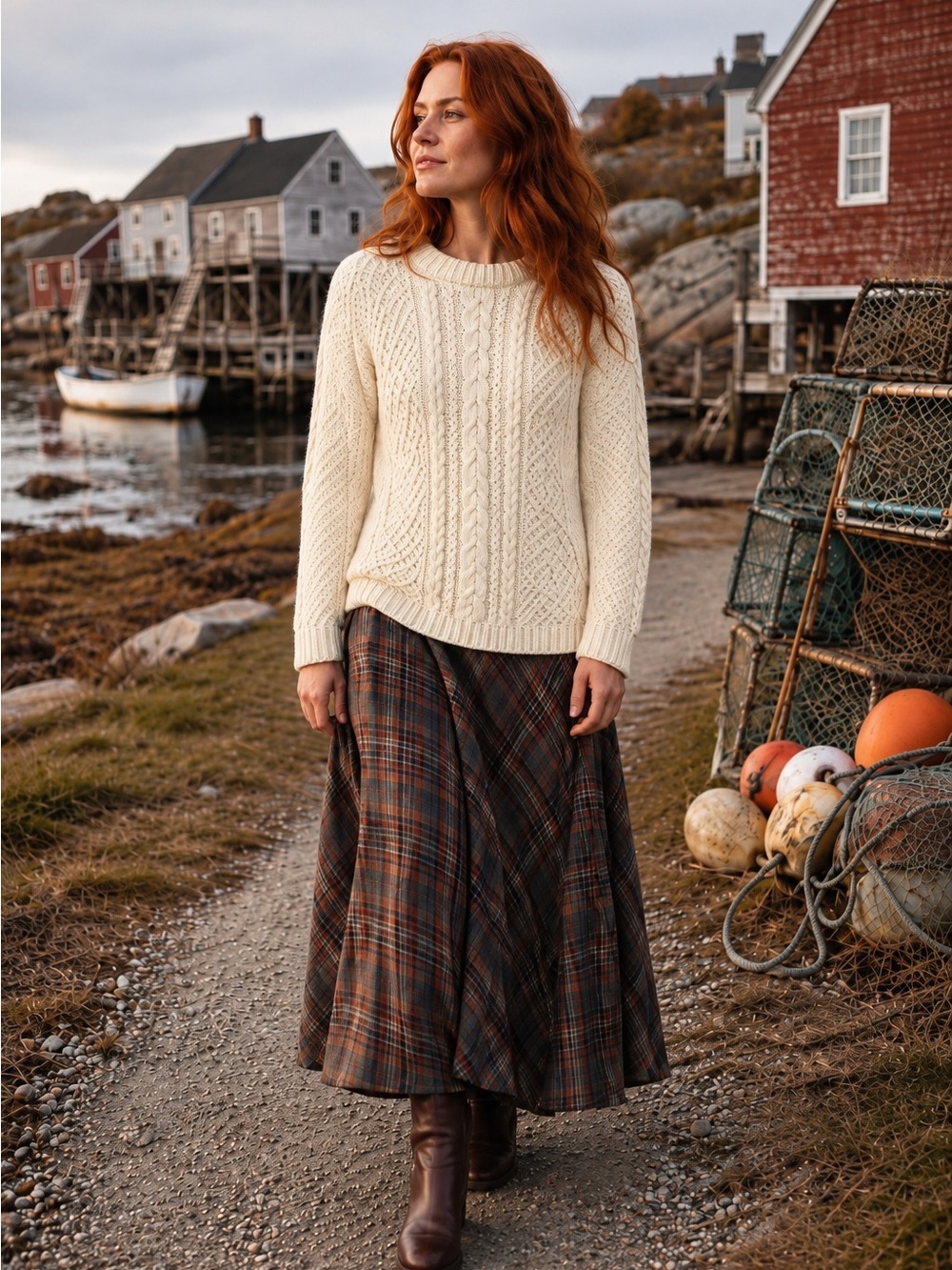 Traditional Fisherman Knit  Sweater– A Story Told in Stitches